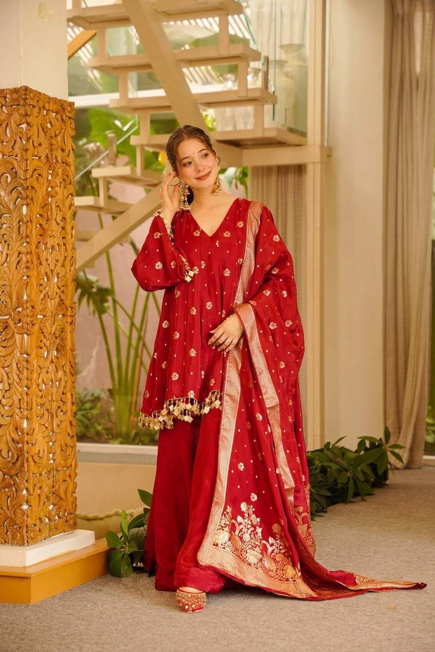 About inspired red sharara set (5)